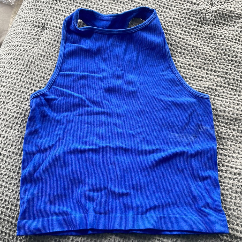 Royal Blue Athletic Racer Back Tank